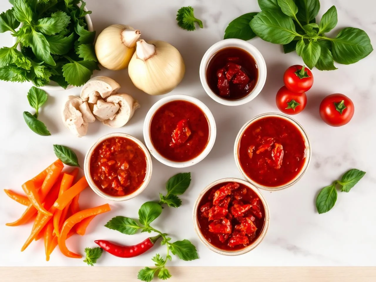 Ingredients for Salsa De Chile Guajillo