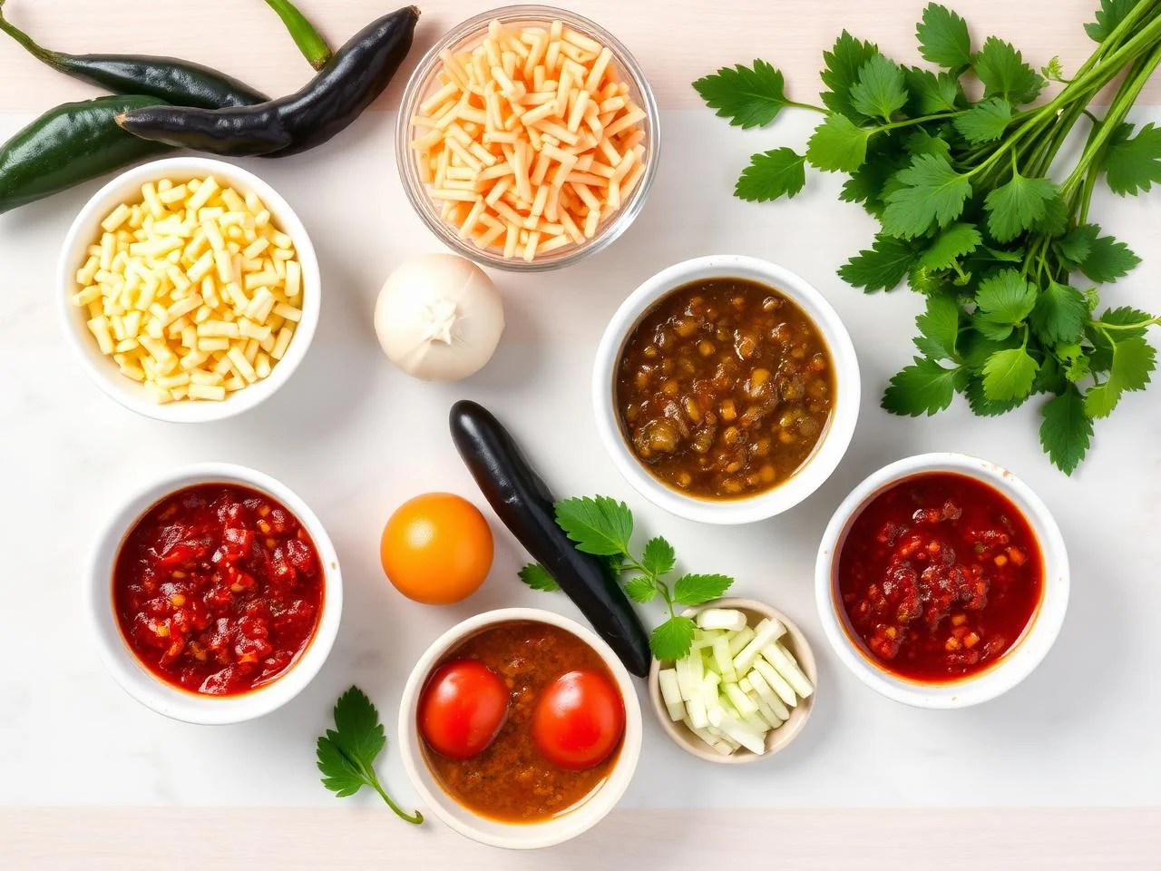 Ingredients for Salsa De Chile Pasilla