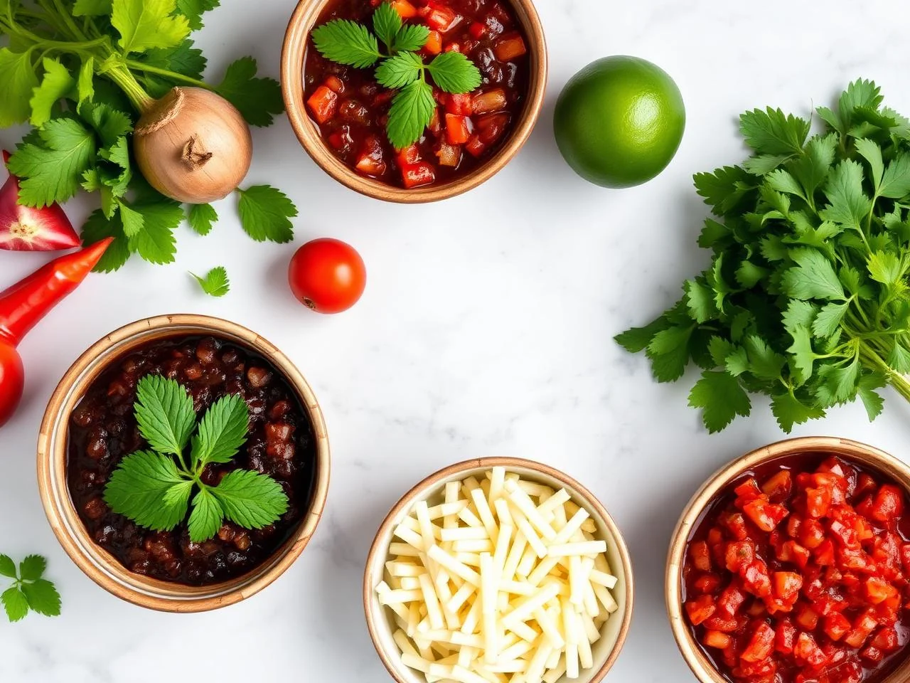 Ingredients for Salsa De Frijol Negro