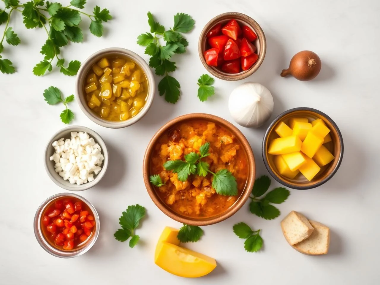 Ingredients for Salsa De Mango