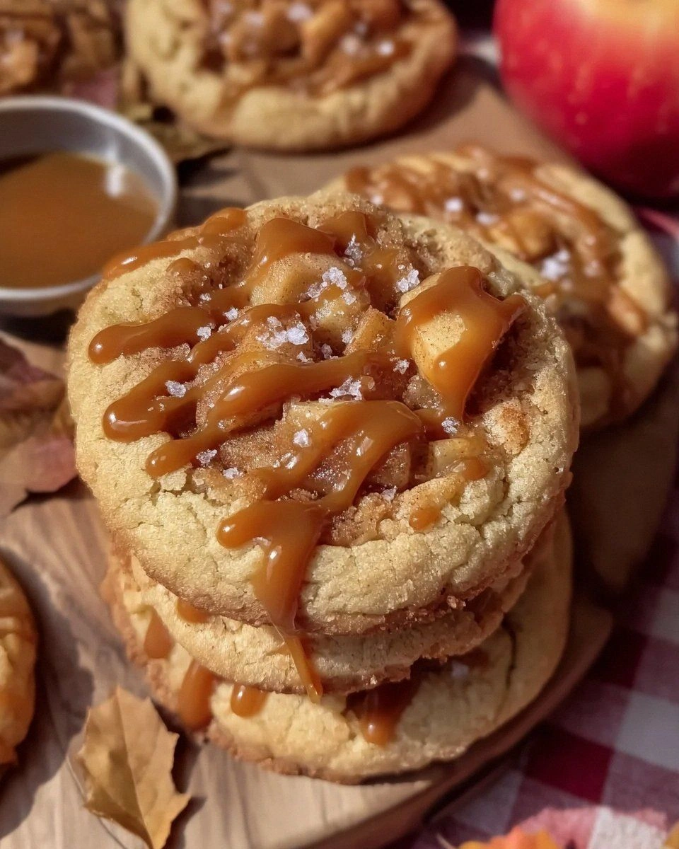 Salted Caramel Apple Pie Cookies