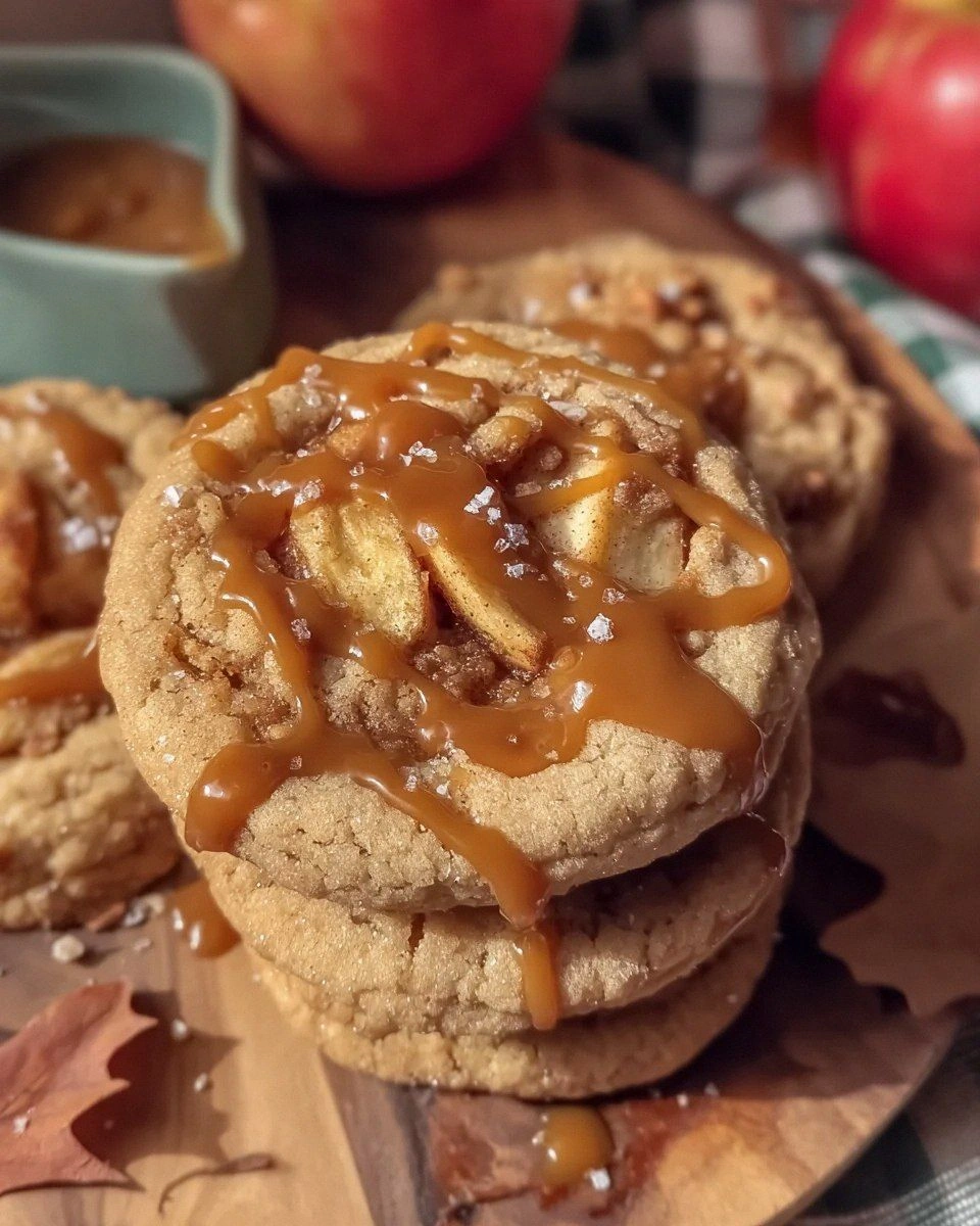 Salted Caramel Apple Pie Cookies