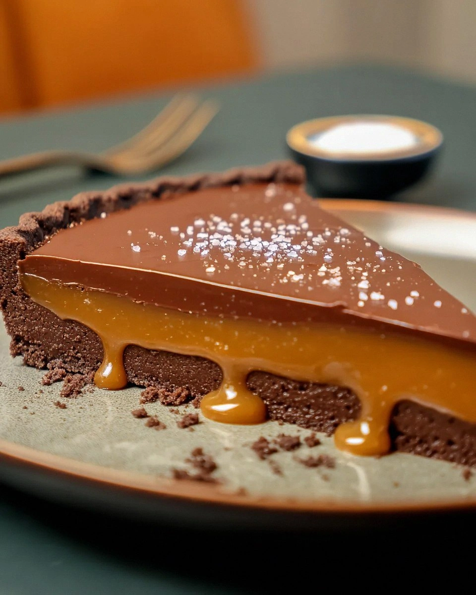 Salted Caramel Chocolate Tart