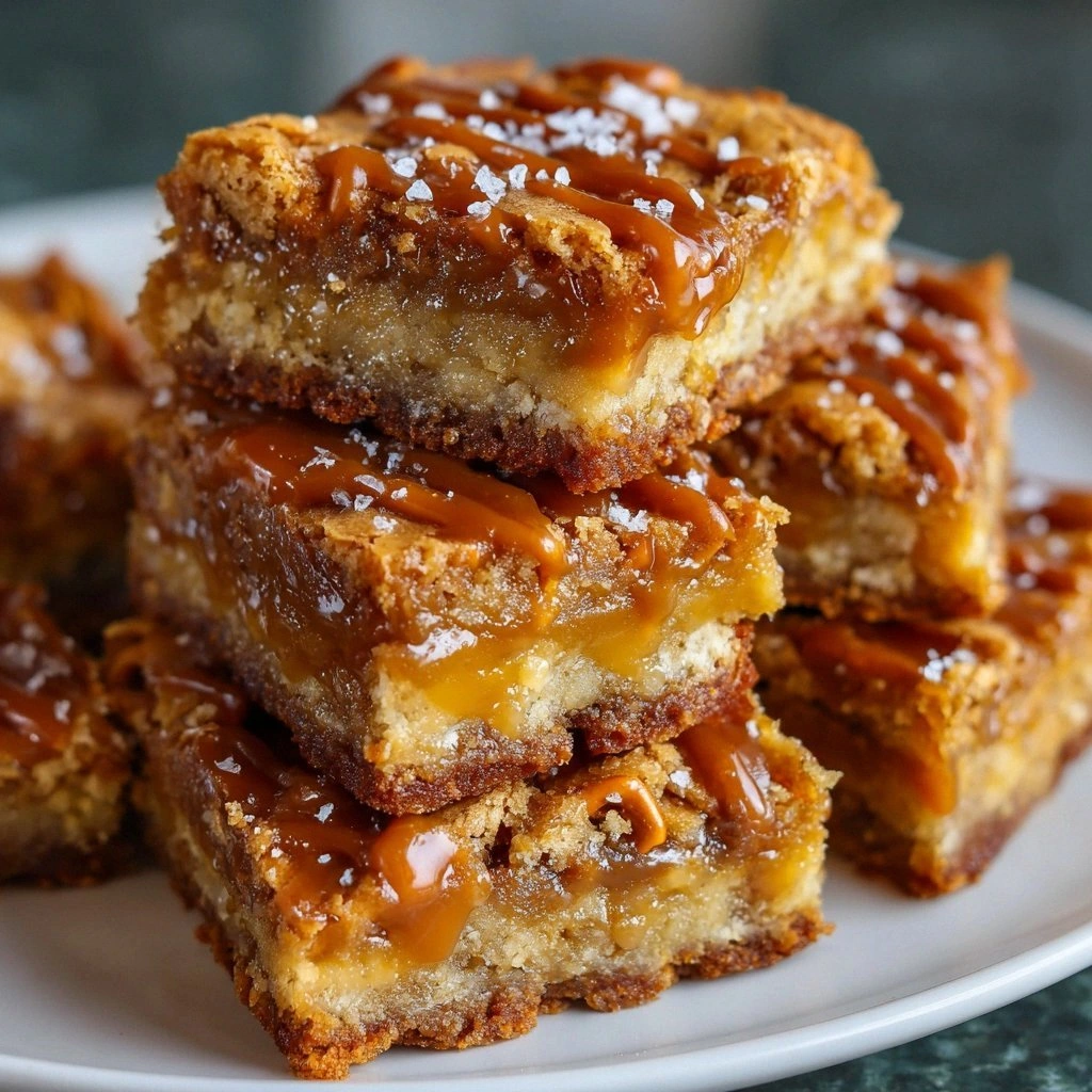 Salted Caramel Pretzel Blondie