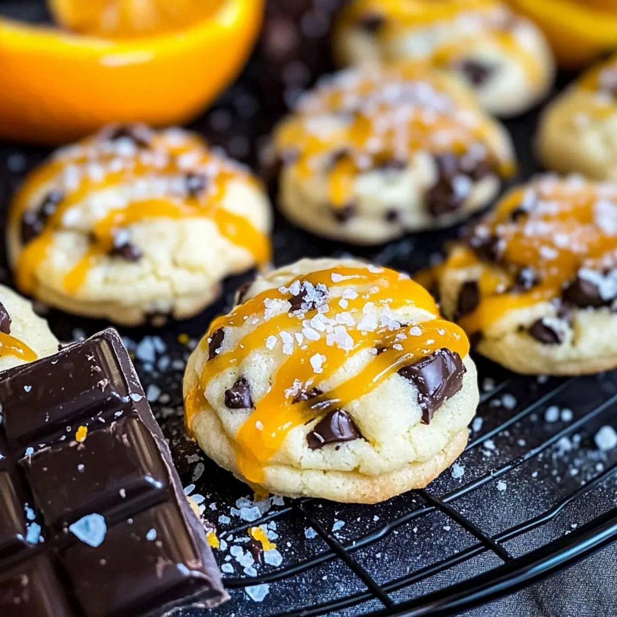 Salted Dark Chocolate Orange Cookies for Sweet Indulgence