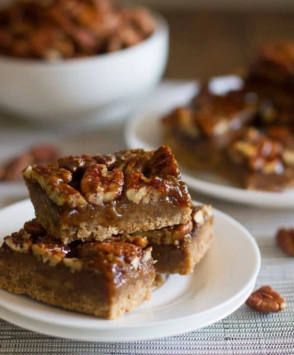 Salted Maple Pecan Pie Bars