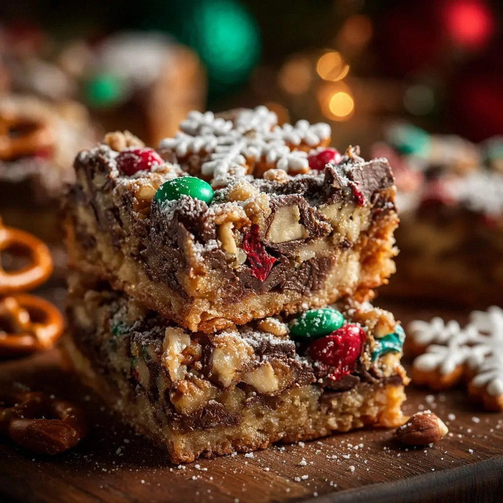 Santa’s Trash Cookie Bars: The