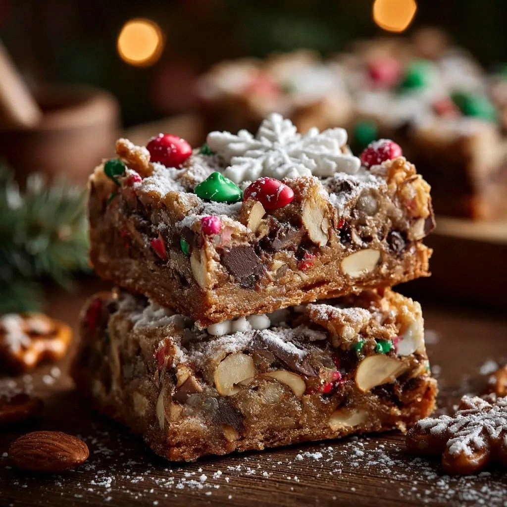 Santa’s Trash Cookie Bars: The