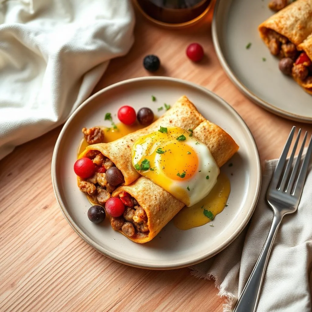 Sausage And Egg Breakfast Burritos