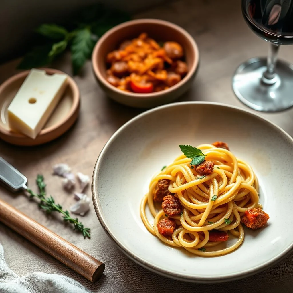 Sausage And Pepper Pasta Bake