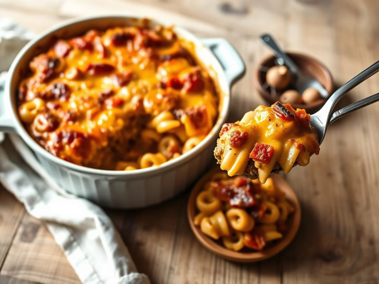 Sausage And Pepper Pasta Bake