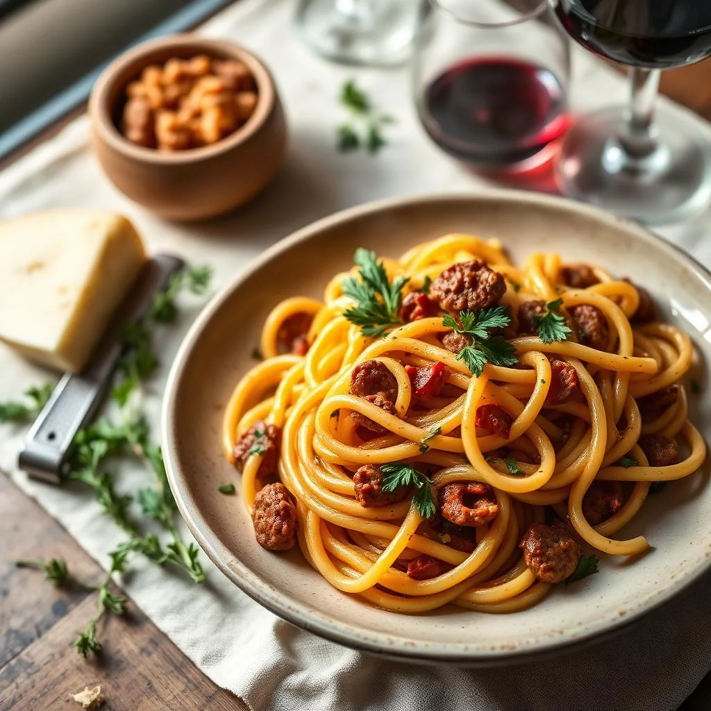 Sausage And Pepper Pasta
