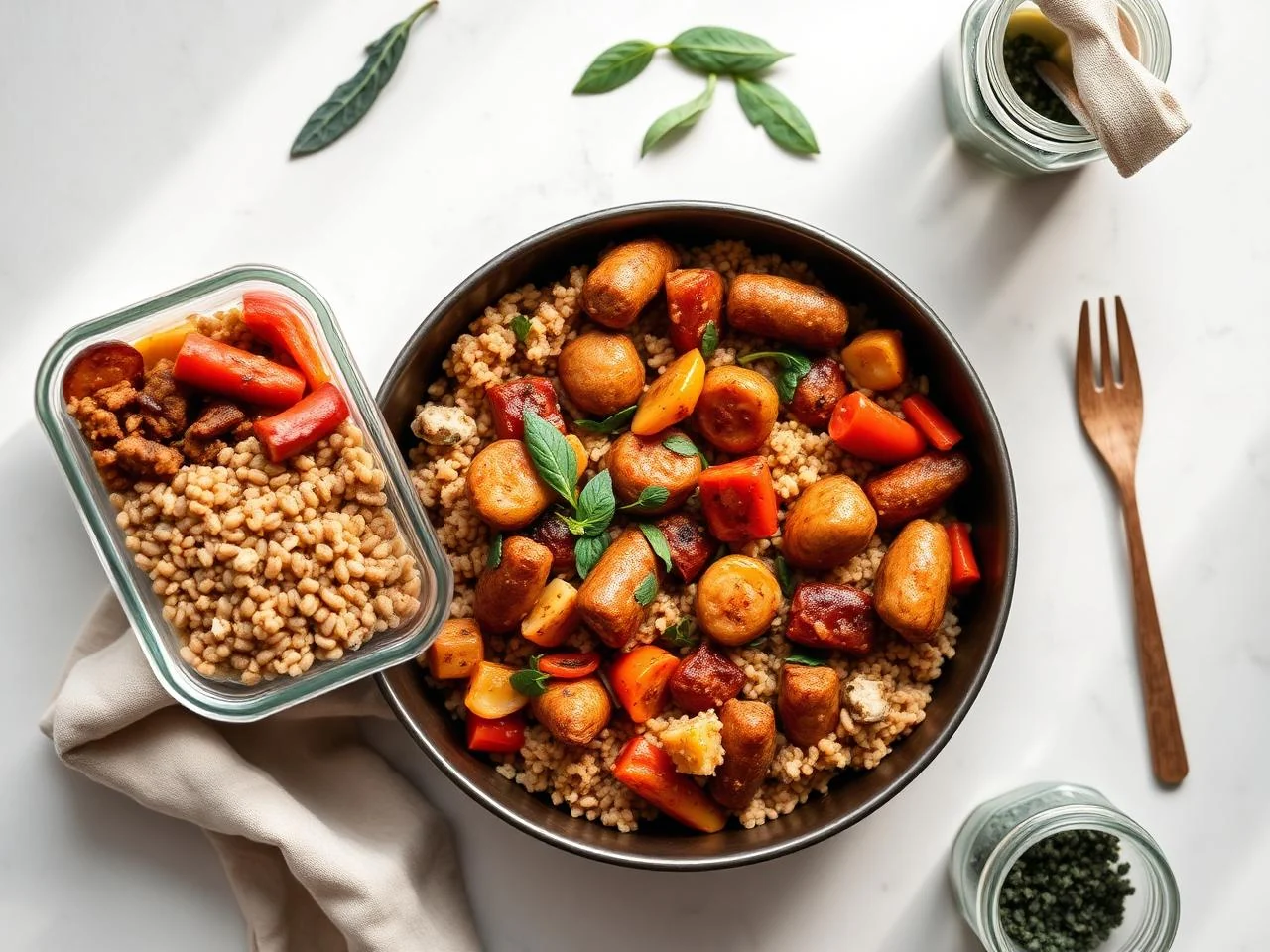 Sausage And Pepper Skillet