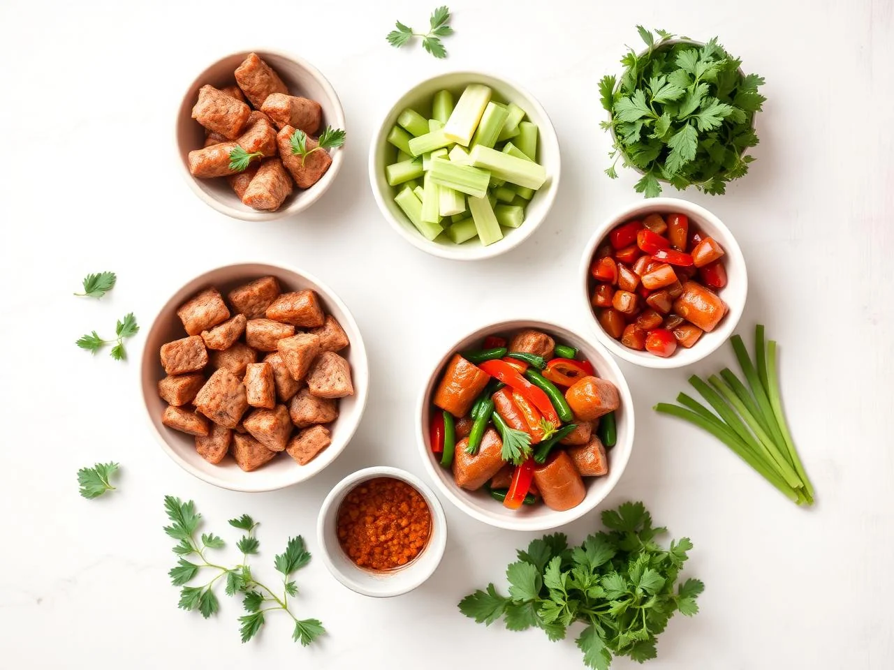 Ingredients for Sausage And Pepper Skillet