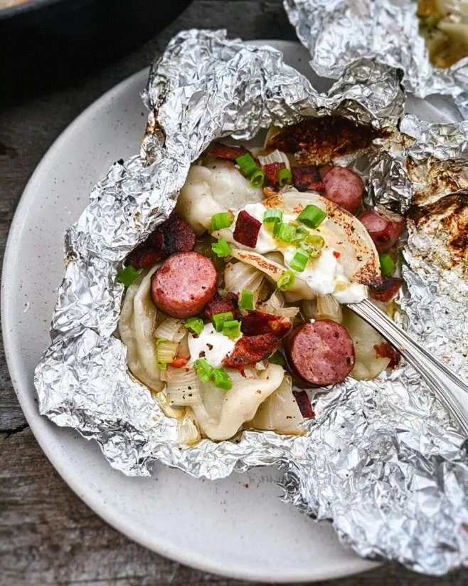 Sausage and Perogy Foil Packets: A Simple Delight!