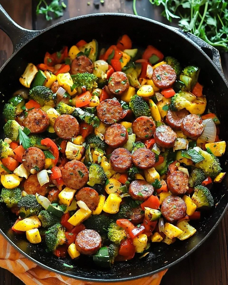 Sausage and Veggies Skillet: A Quick, Tasty Dinner!