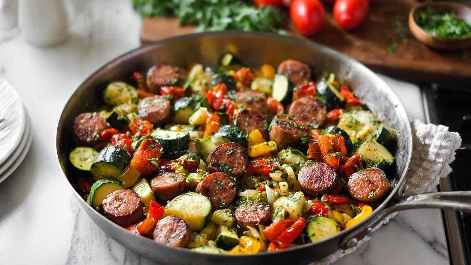 Sausage and Veggies Skillet