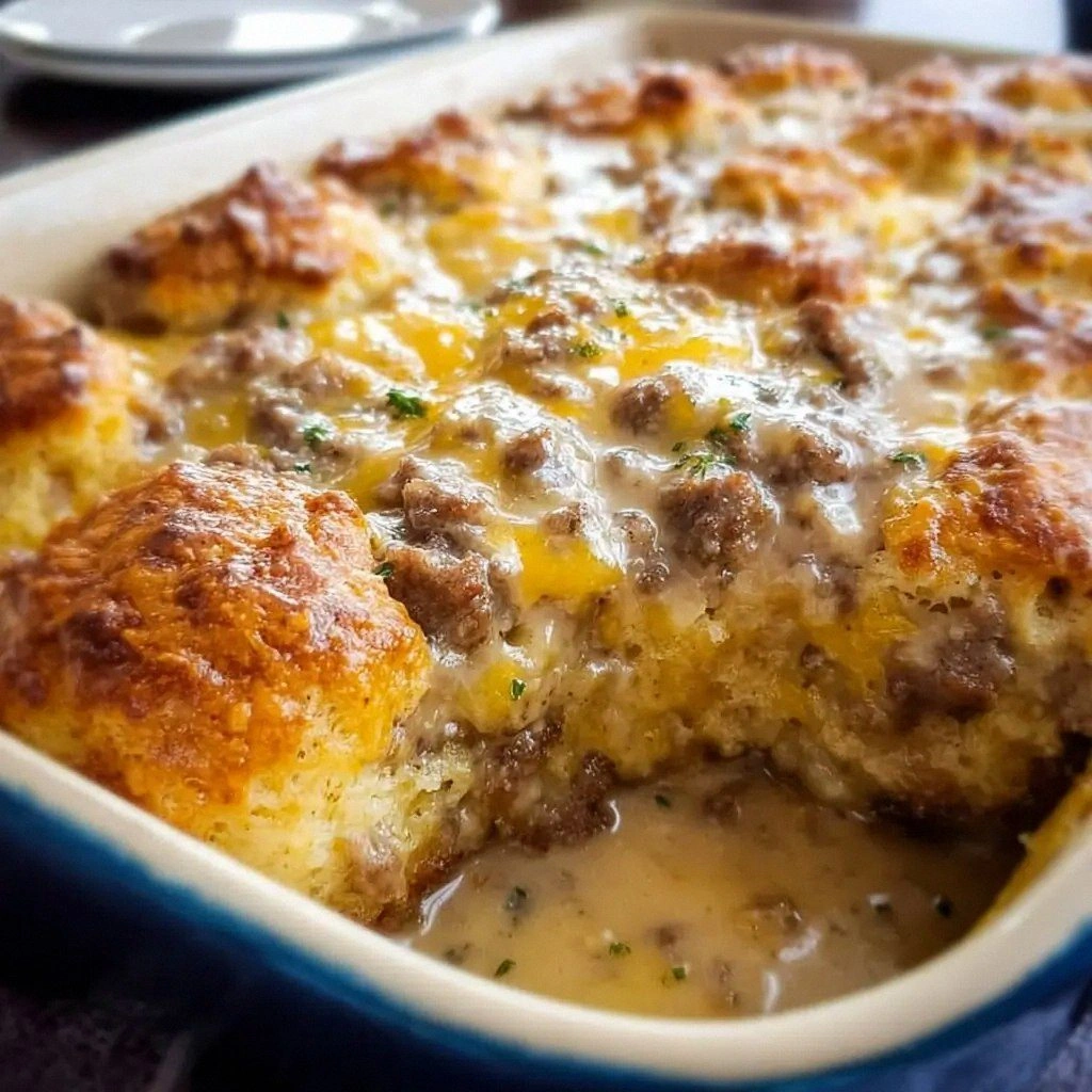 Sausage Biscuits and Gravy Cas