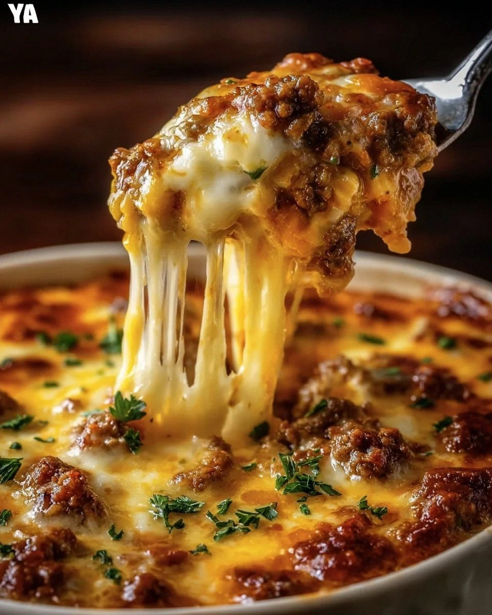 Sausage, Egg and Cream Cheese Hashbrown Casserole