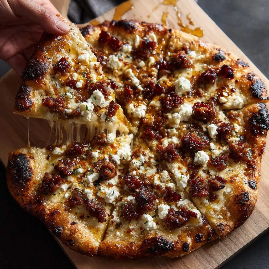 Sausage Feta Honey Pizza: A Pe