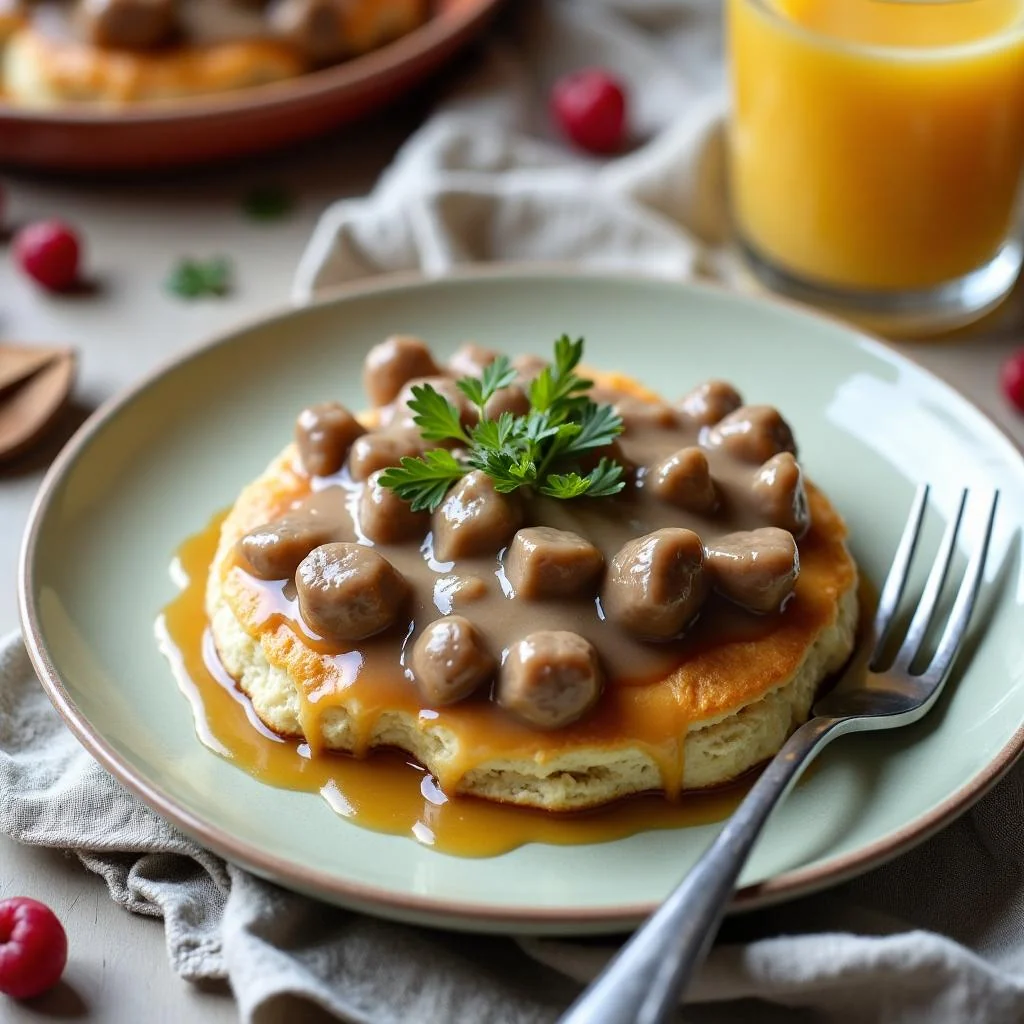 Sausage Gravy and Biscuits
