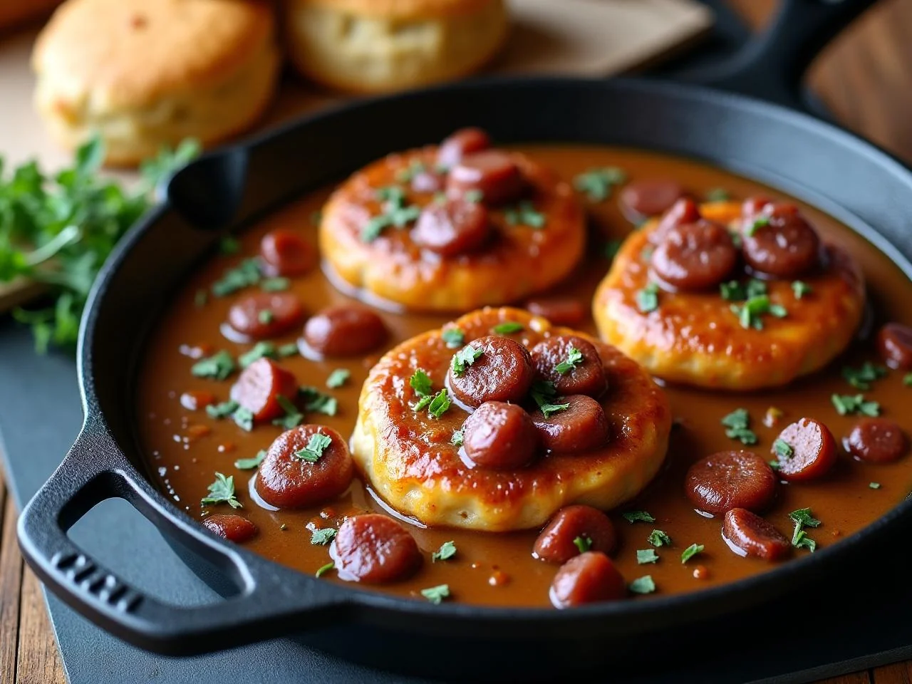 Sausage Gravy and Biscuits