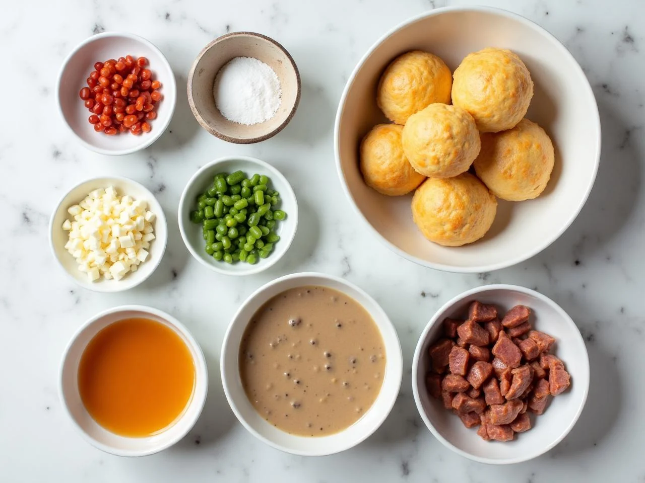 Ingredients for Sausage Gravy and Biscuits