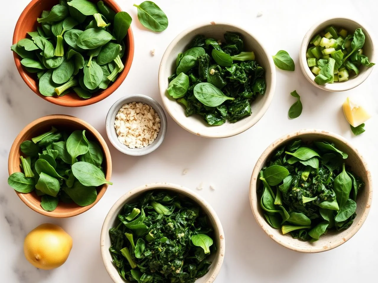 Ingredients for Sautéed Spinach