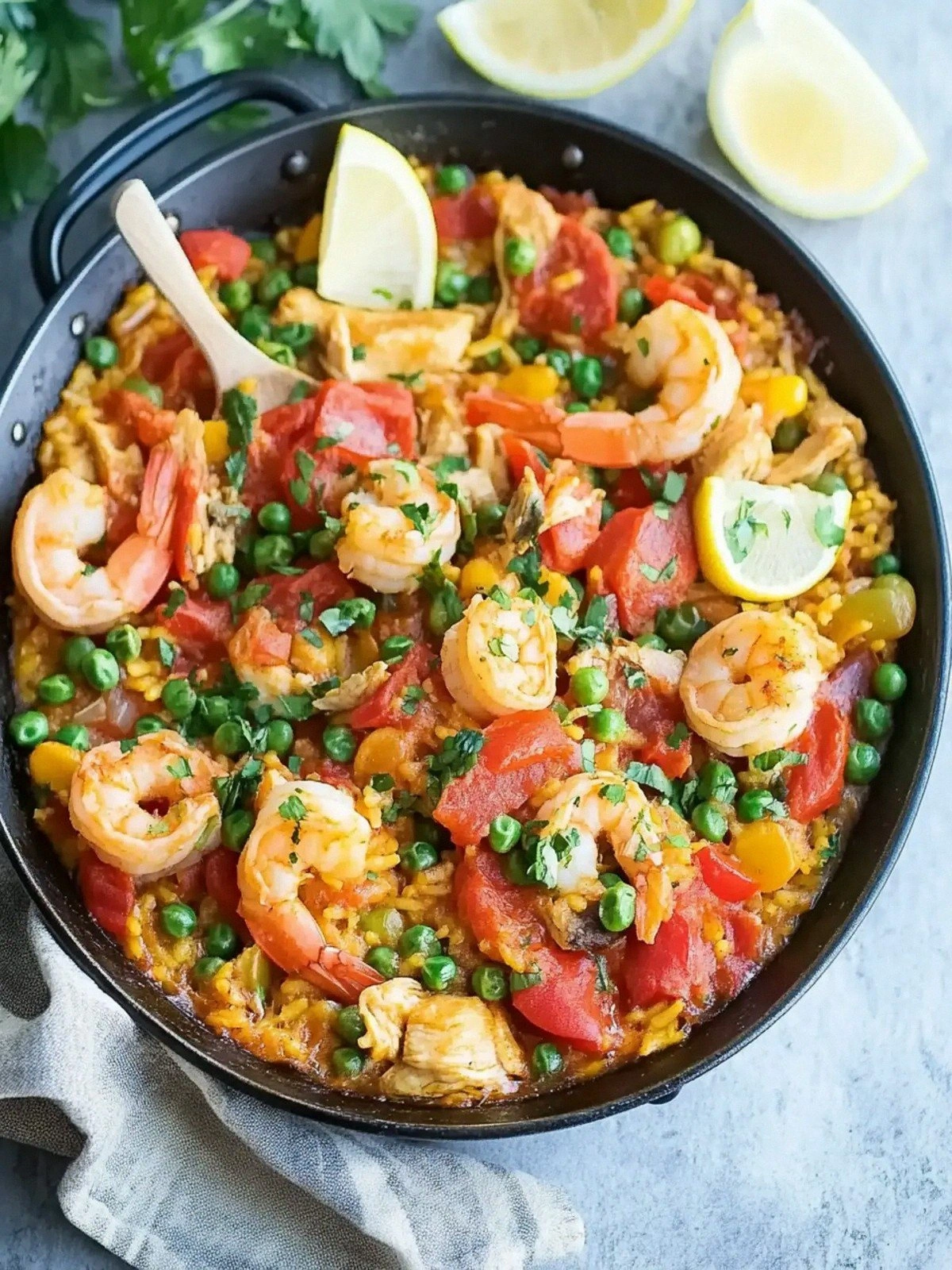 Savor Chicken and Shrimp Paell
