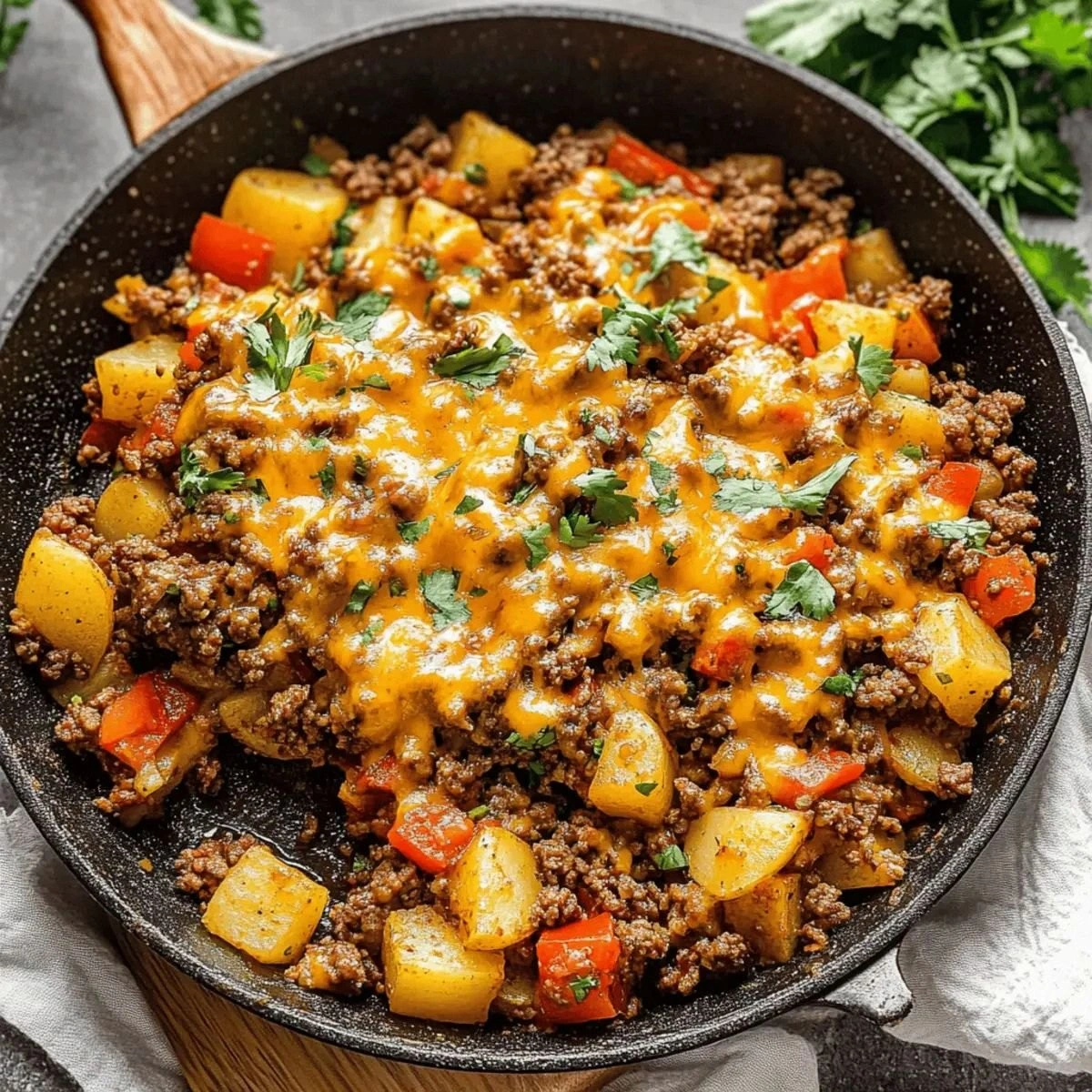 Savor Every Bite of Mexican Ground Beef and Potato Skillet