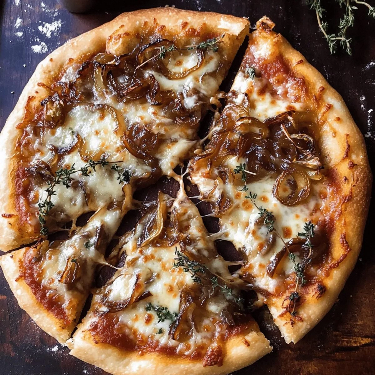 Savor Homemade French Onion Pizza for Cozy Nights