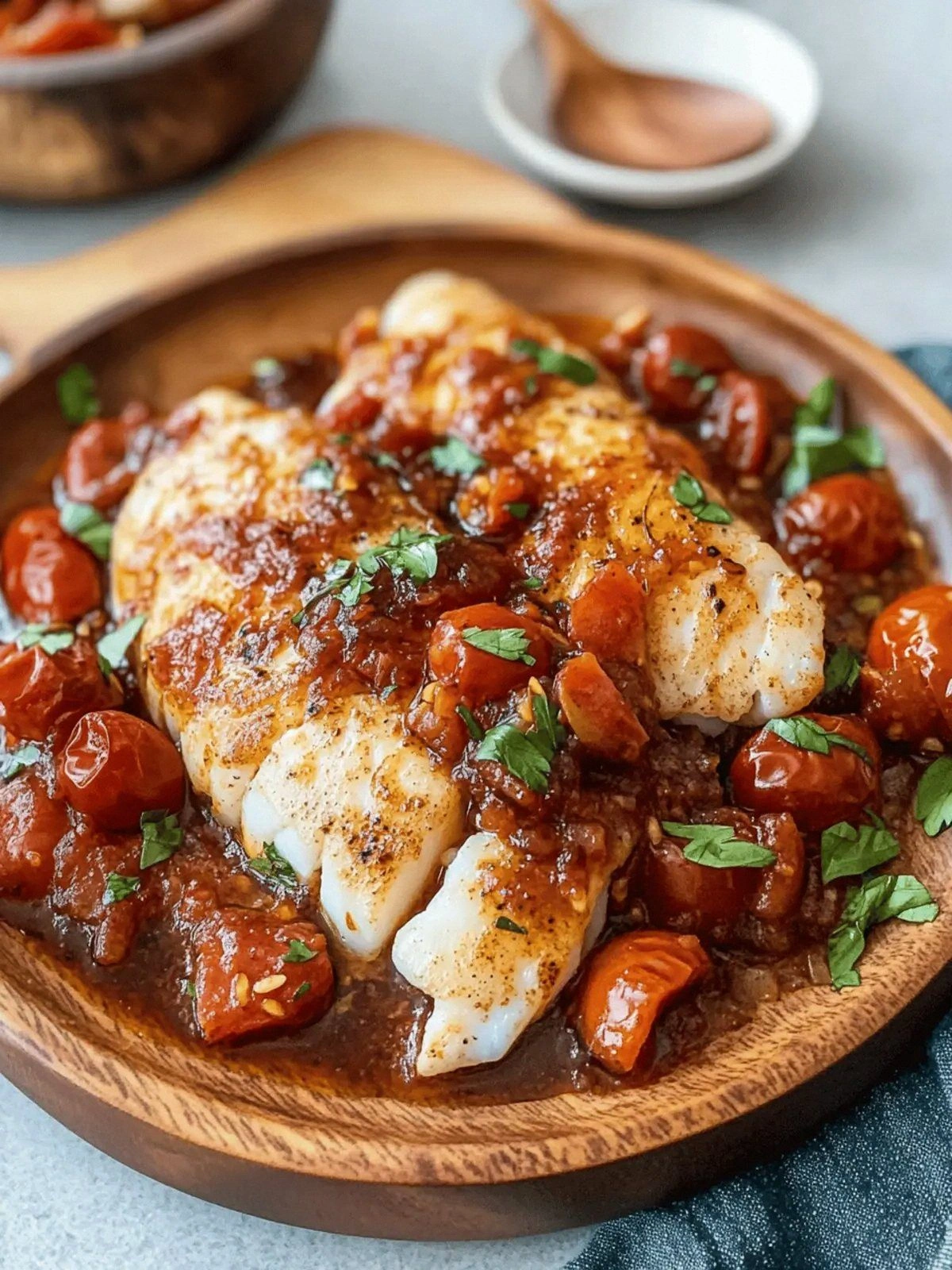 Savor Pan Seared Cod with Toma