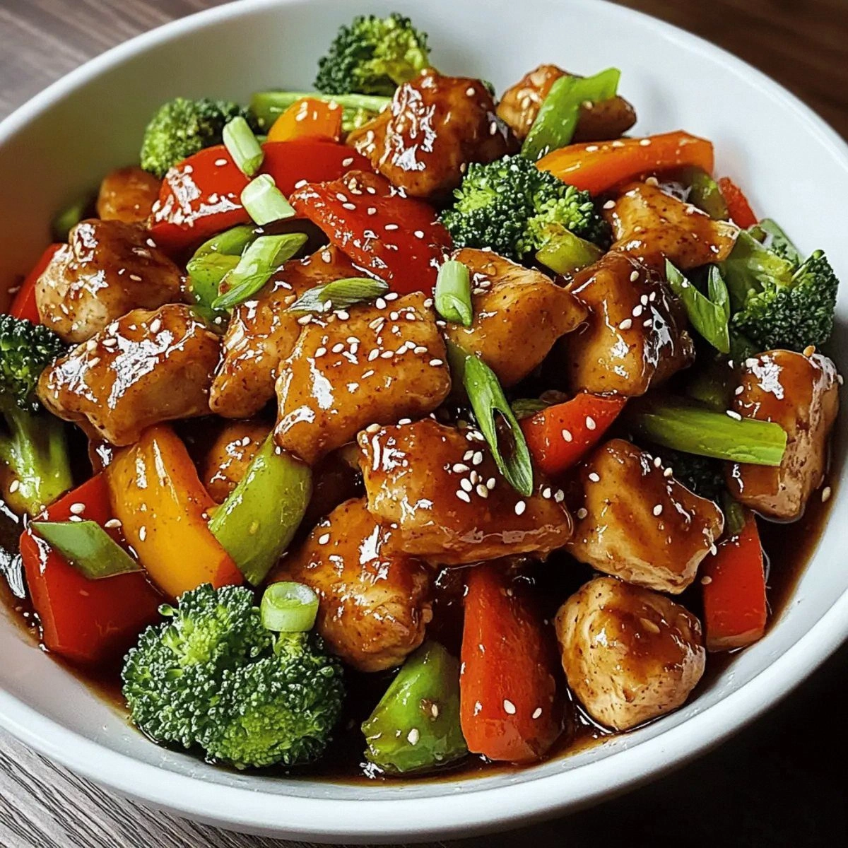 Savor Sweet and Sticky Honey Garlic Chicken Stir-Fry