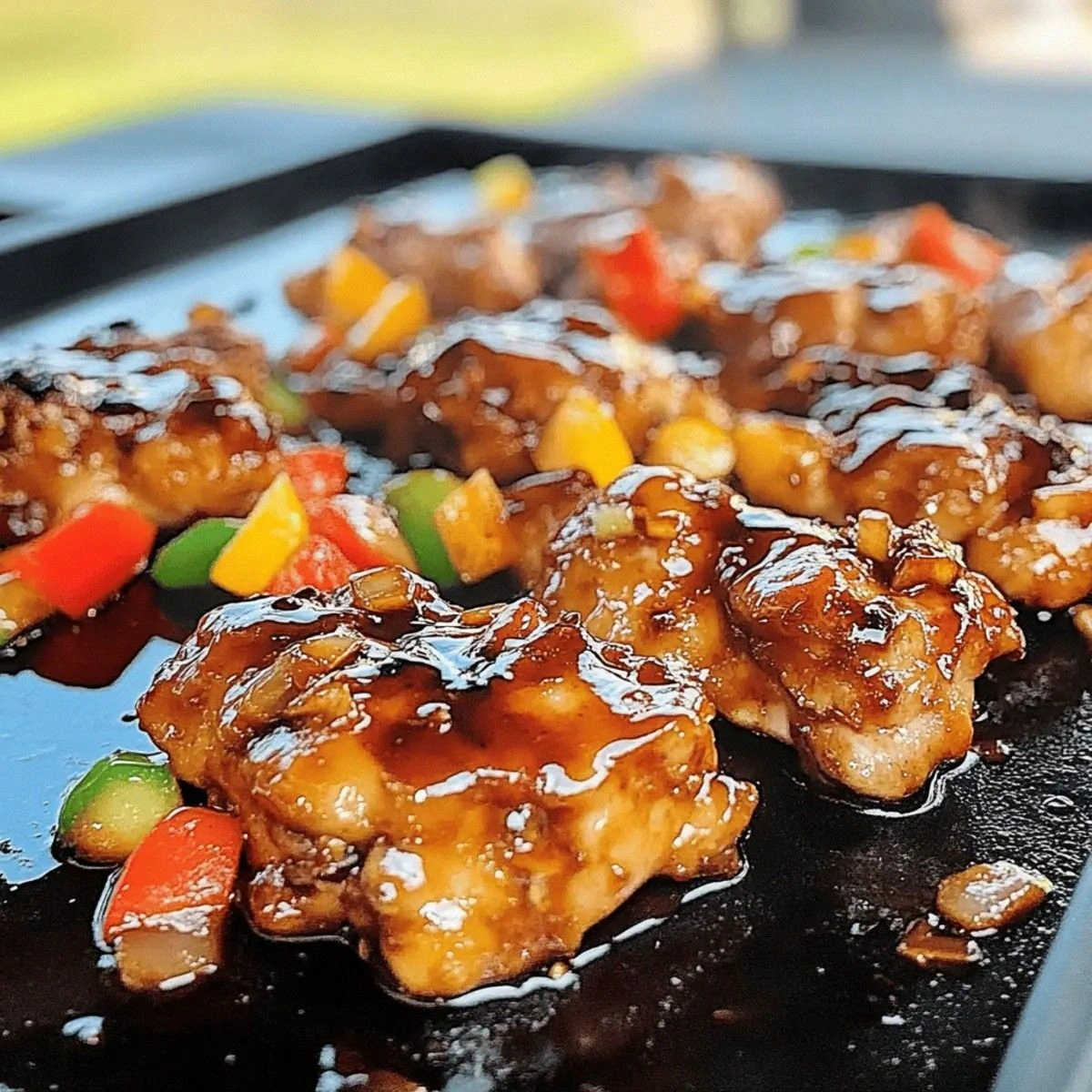 Savor the Flavor: Blackstone Bourbon Chicken On The Griddle