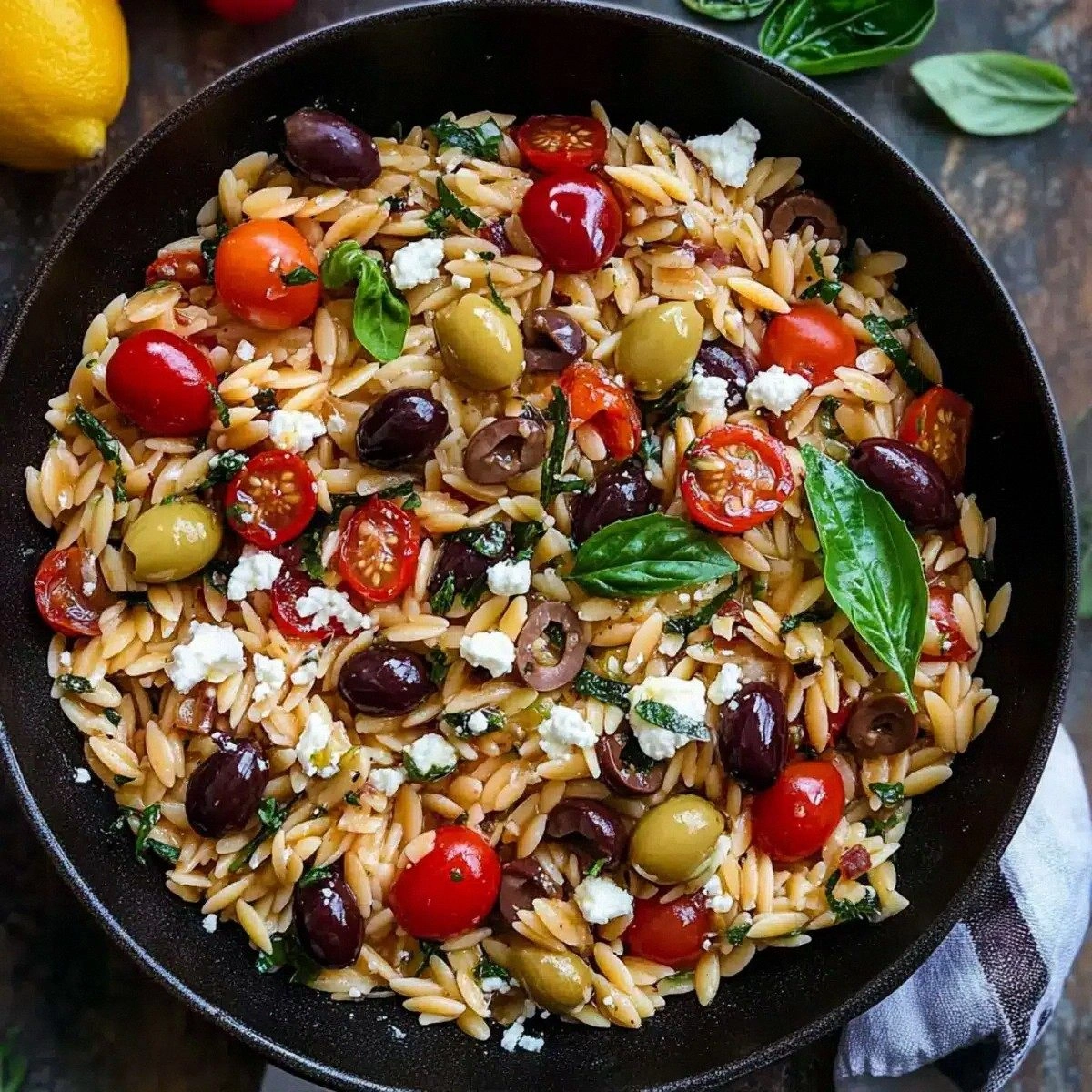 Savor the Flavor: Easy Greek Orzo with Feta and Tomatoes
