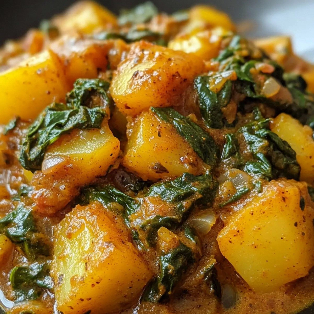 Savor the Flavor: Easy Vegan Saag Aloo Recipe Delight