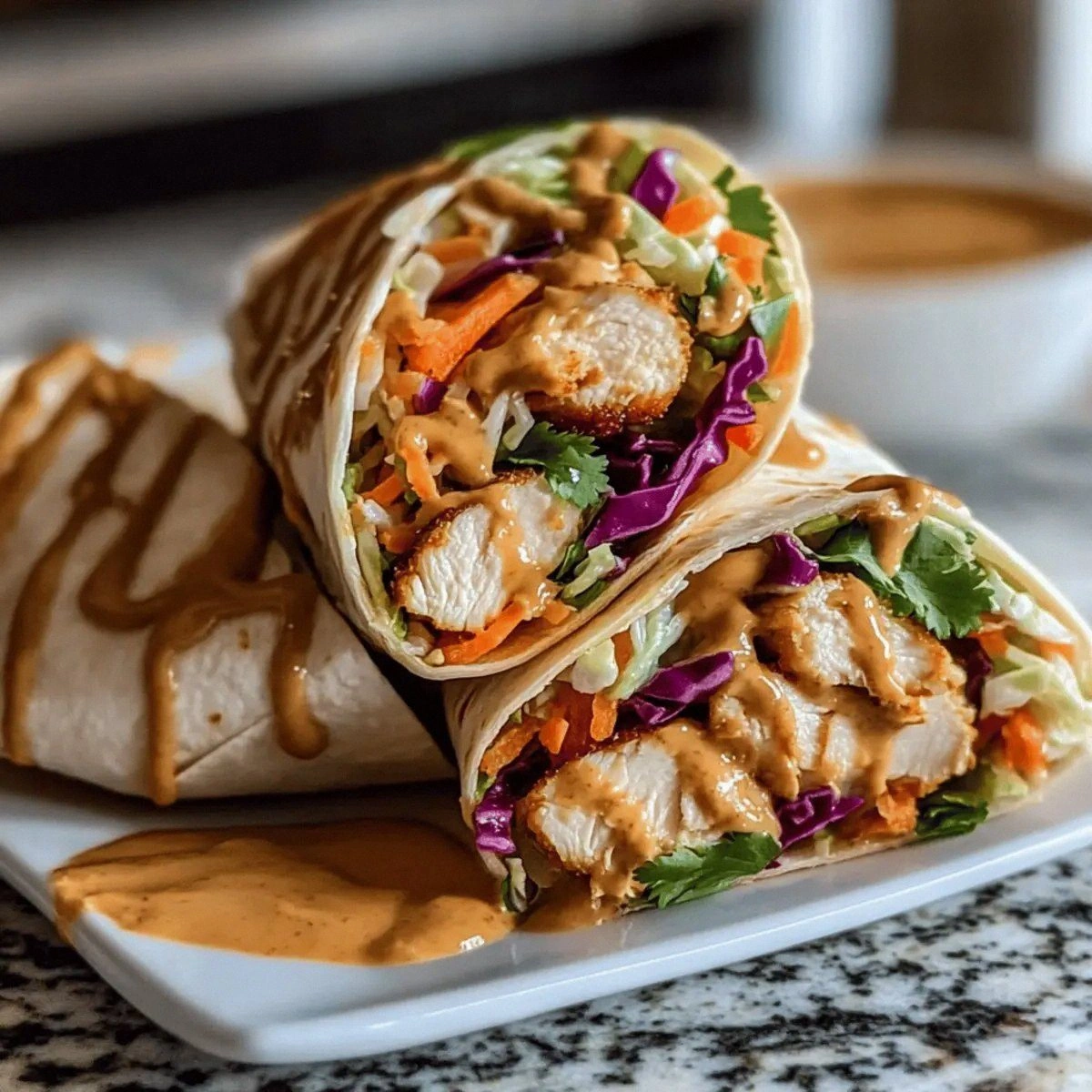 Savor the Flavor: Thai Peanut Chicken Wraps in 15 Minutes