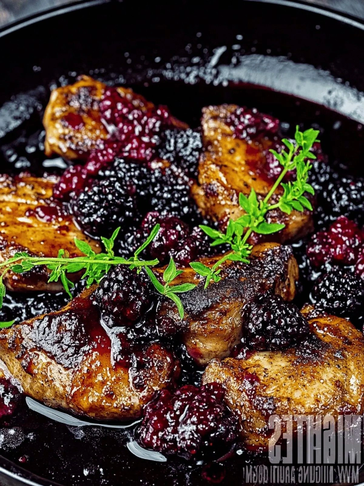 Savory Blackberry Pork Chops f