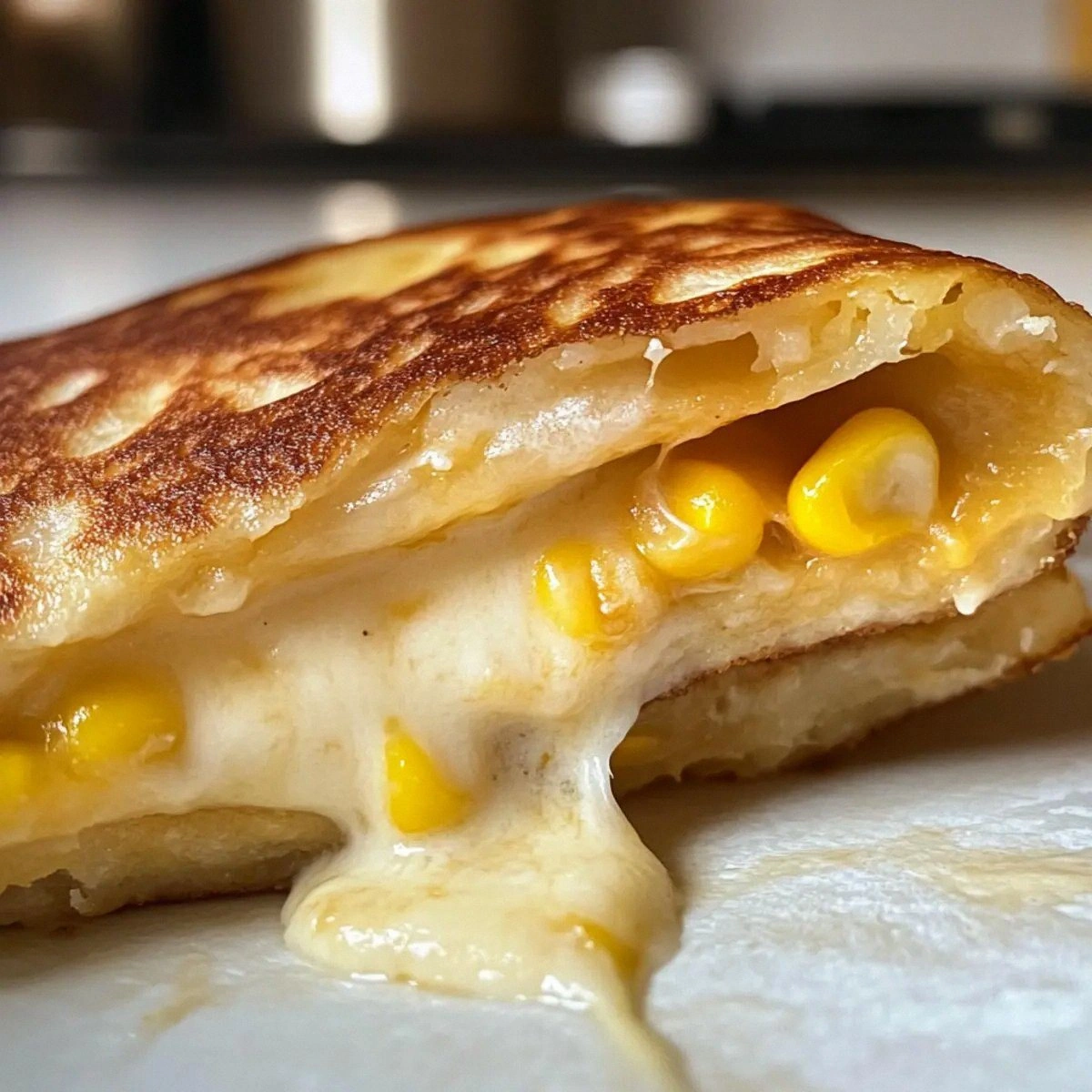 Savory Cachapas | Venezuelan Corn Pancakes with a Cheesy Twist