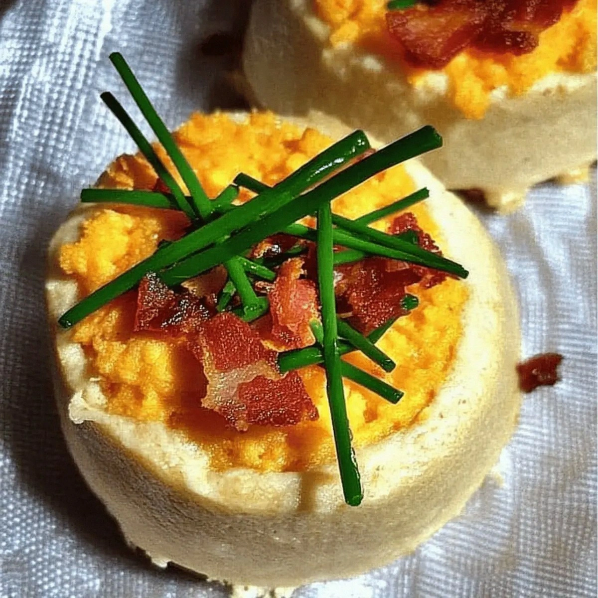 Savory Cauliflower Flan with Cheddar Crisps for Cozy Nights