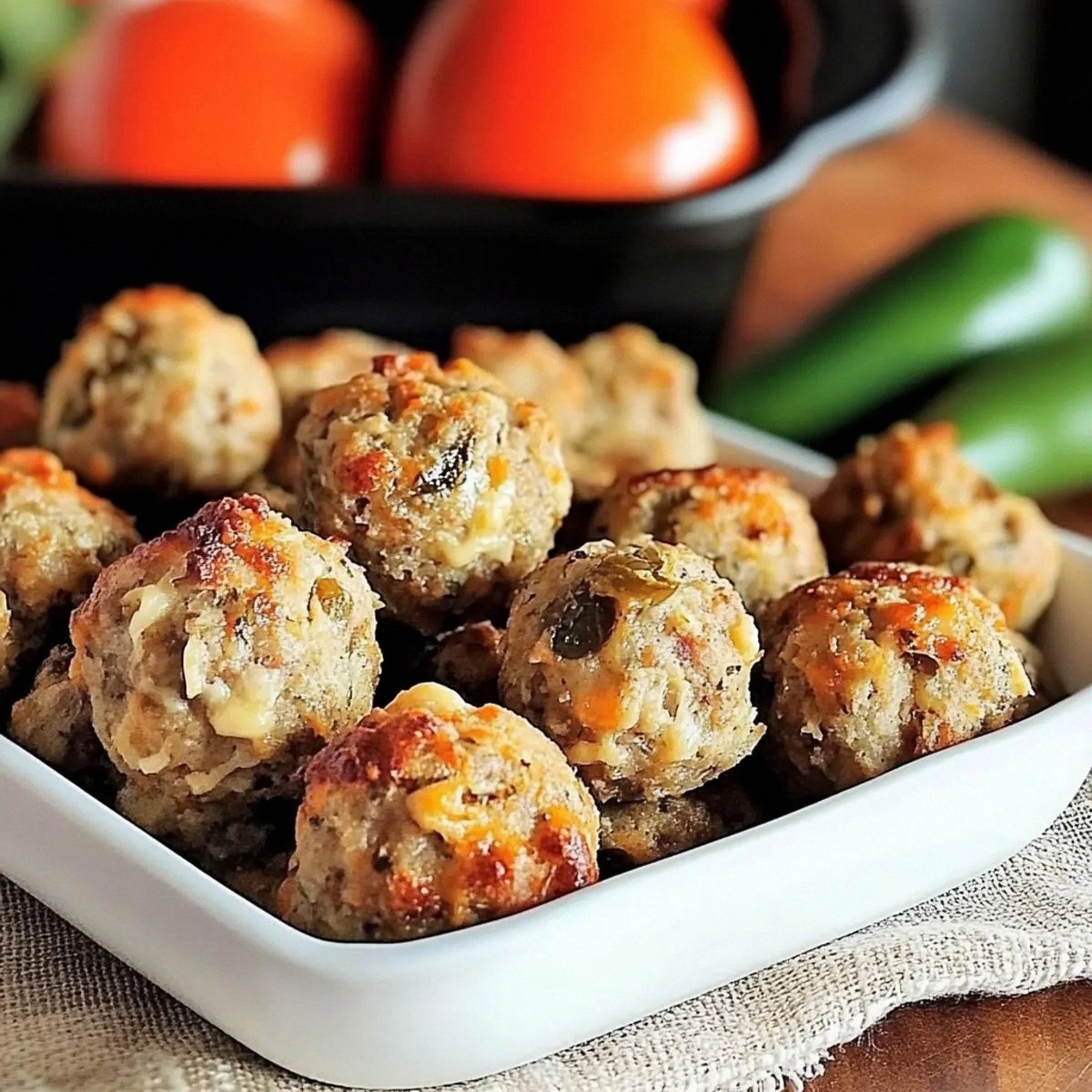 Savory Jalapeno Pepper Jack Sausage Balls for Party Perfection
