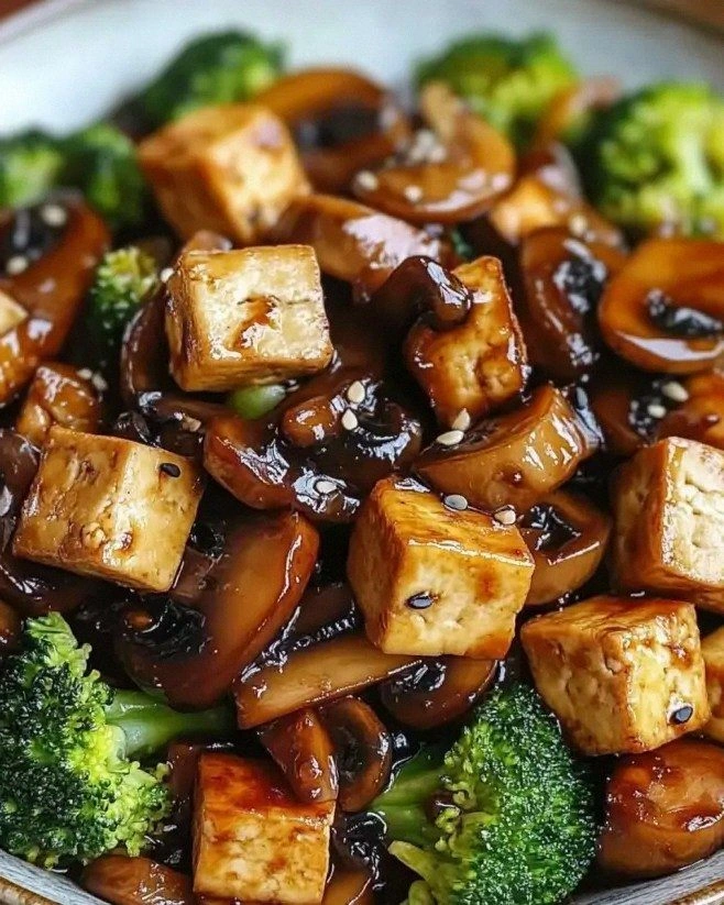 Savory Mushroom and Tofu Stir-Fry: A Delicious Twist!