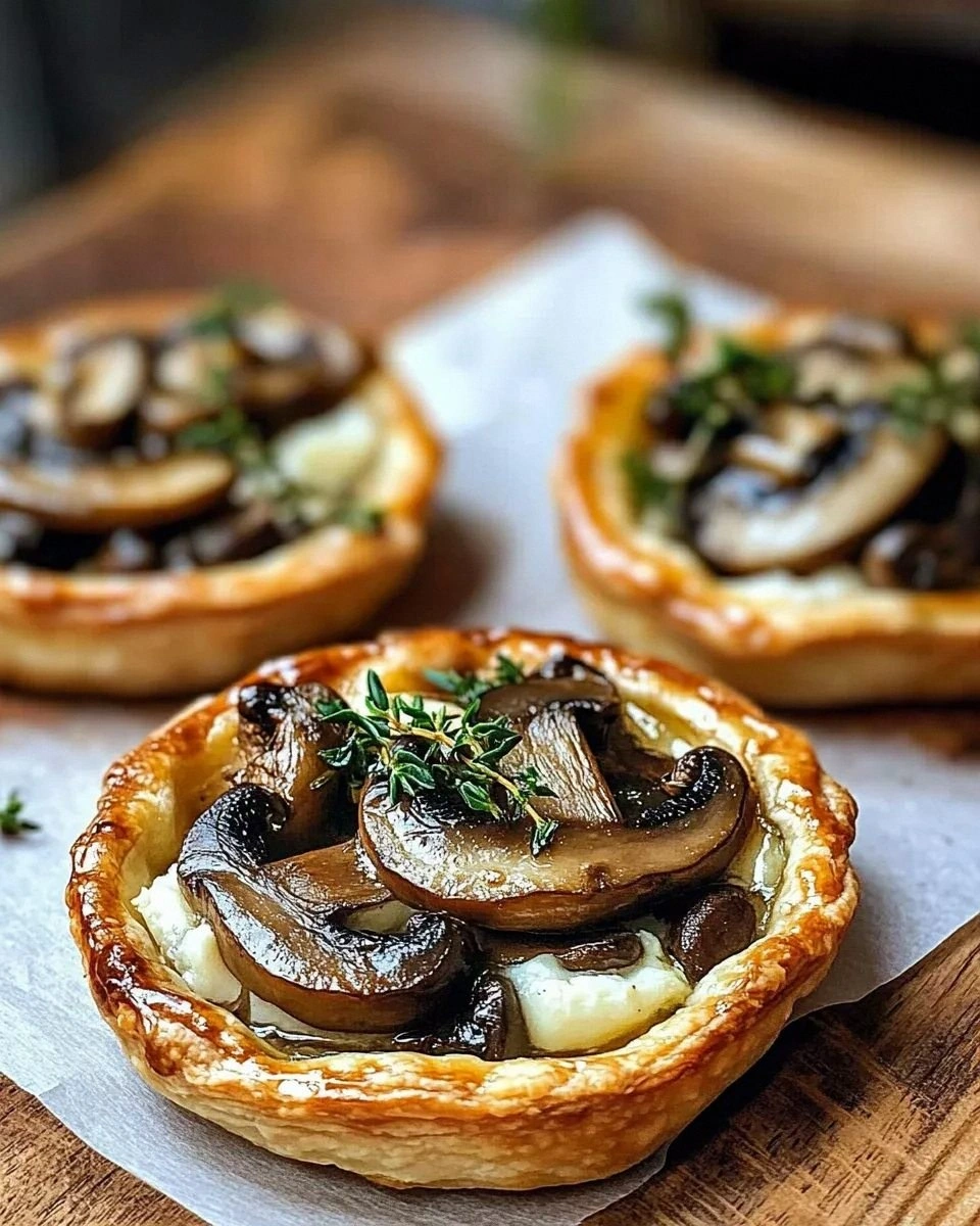 Savory Mushroom Goat Cheese Tarts are a must-try dish!