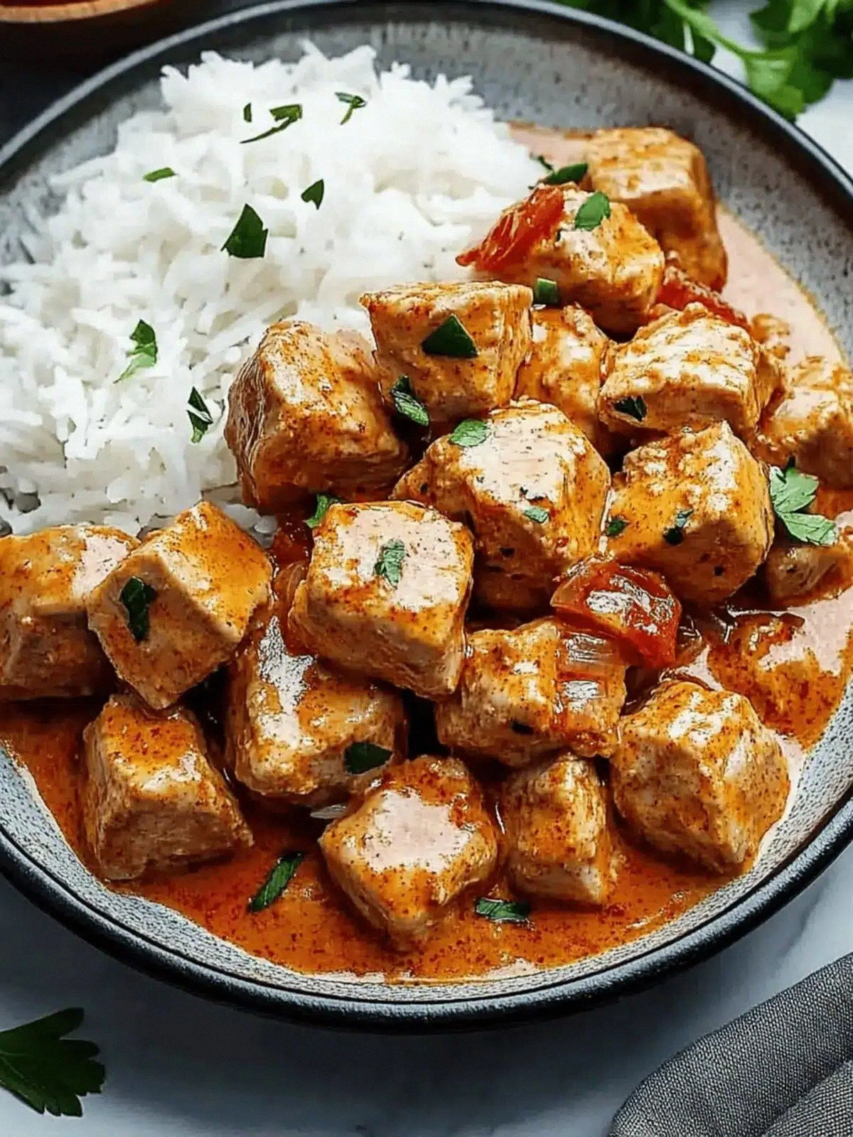 Savory Paprika Pork in One Pan