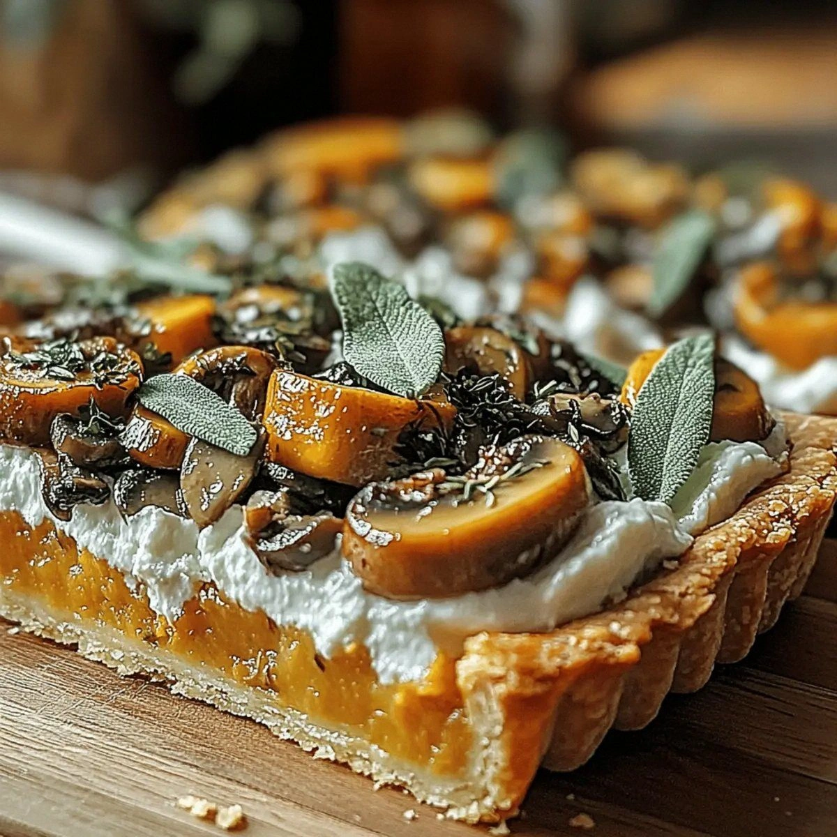Savory Pumpkin Sage & Mushroom Tart: A Cozy Fall Favorite