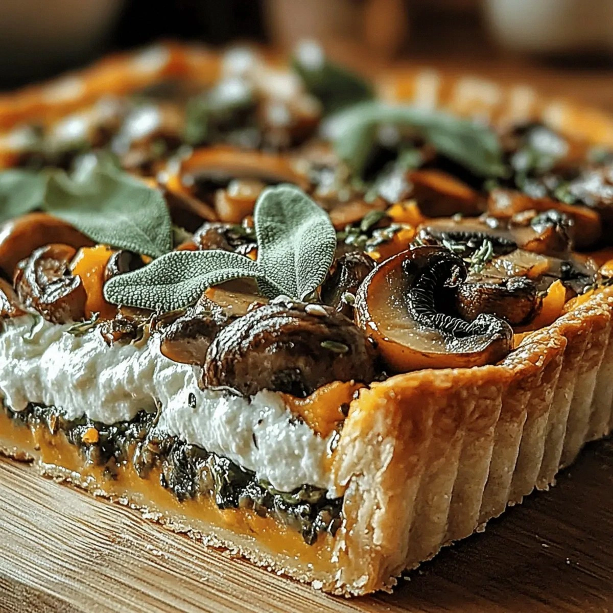 Savory Pumpkin Sage & Mushroom Tart: A Cozy Fall Favorite