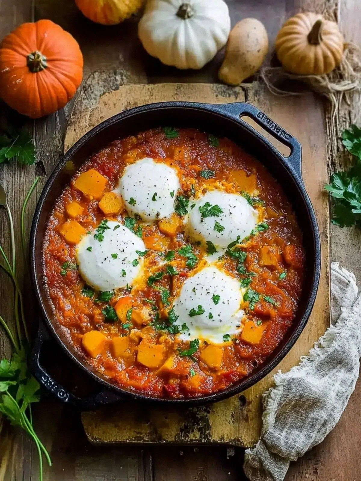 Savory Pumpkin Shakshuka: A Co