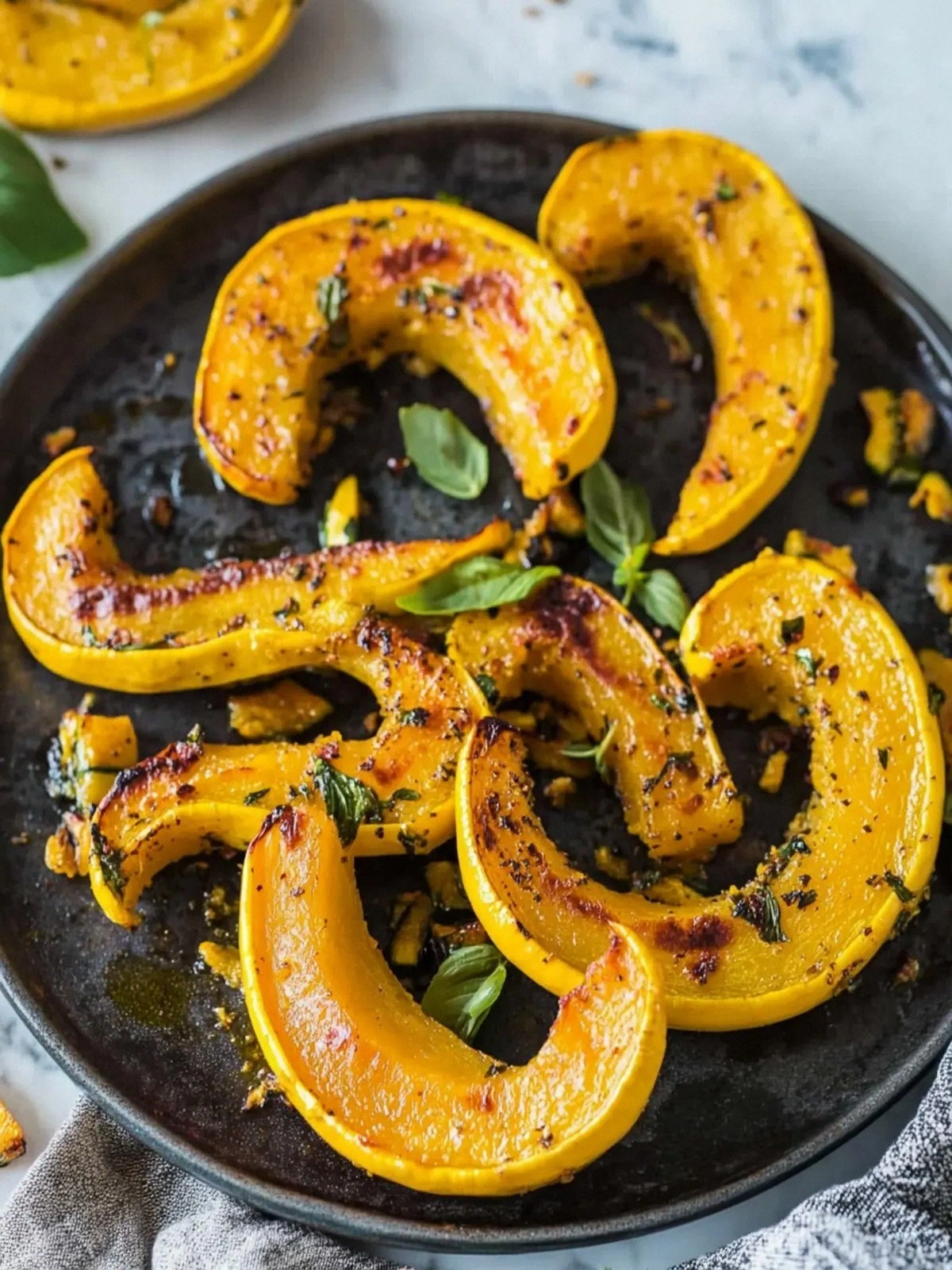 Savory Roasted Delicata Squash