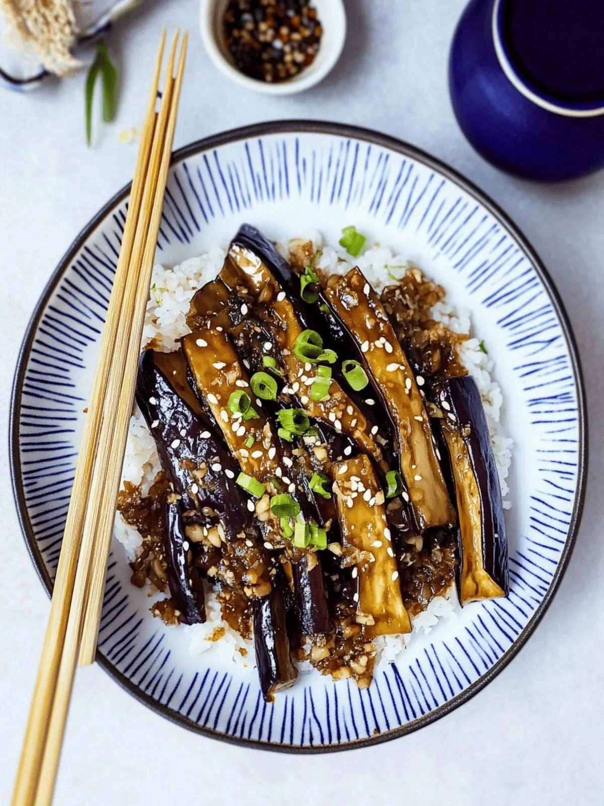 Savory Sauteed Japanese Eggpla