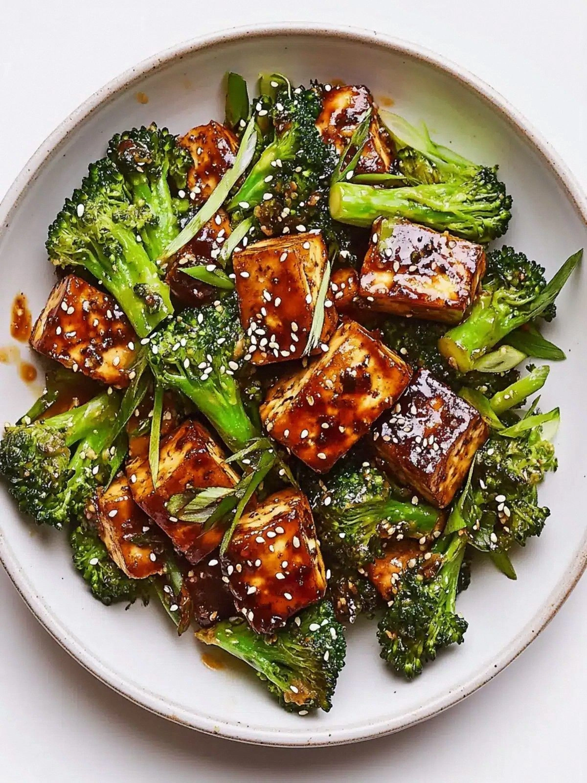 Savory Sesame Tofu with Brocco